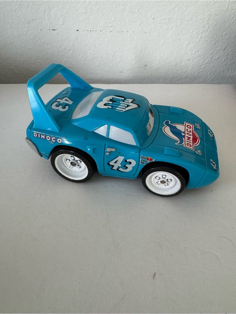 Disneys Pixar Cars The King Dinoco #43 Shake N Go Car Tested Works Mattel